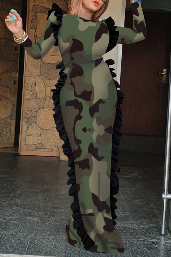 Lovely Trendy Skinny Camouflage Printed Army Green Floor Length Sheath Dress, Army green camouflag
Lovely Trendy Skinny Camouflage Printed Army Green Floor Length Sheath Dress, Army green camouflag