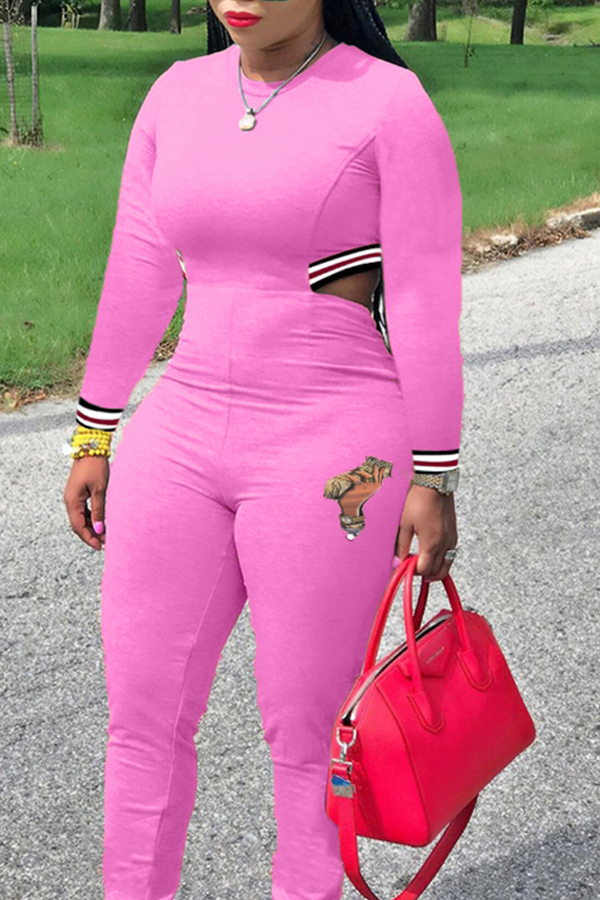 Lovely Trendy Hollow-out Pink One-piece Jumpsuit
Lovely Trendy Hollow-out Pink One-piece Jumpsuit