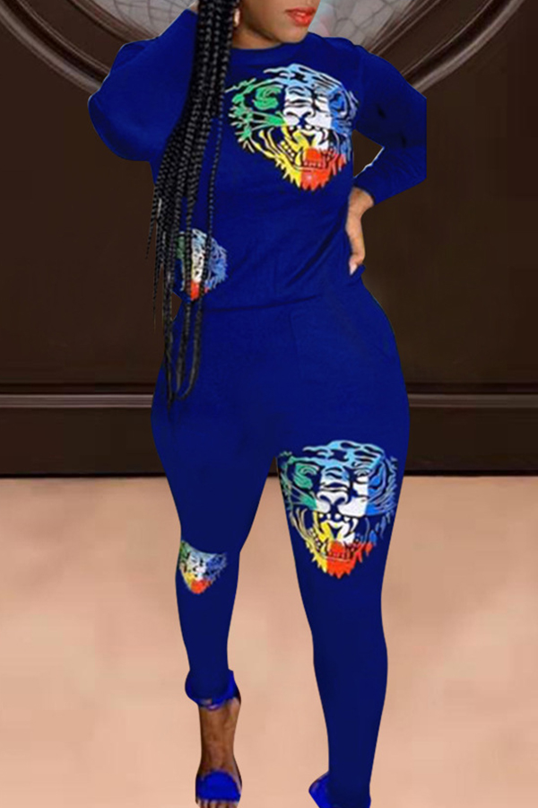 Lovely Casual Basic Printed Blue Two-piece Pants Set
Lovely Casual Basic Printed Blue Two-piece Pants Set