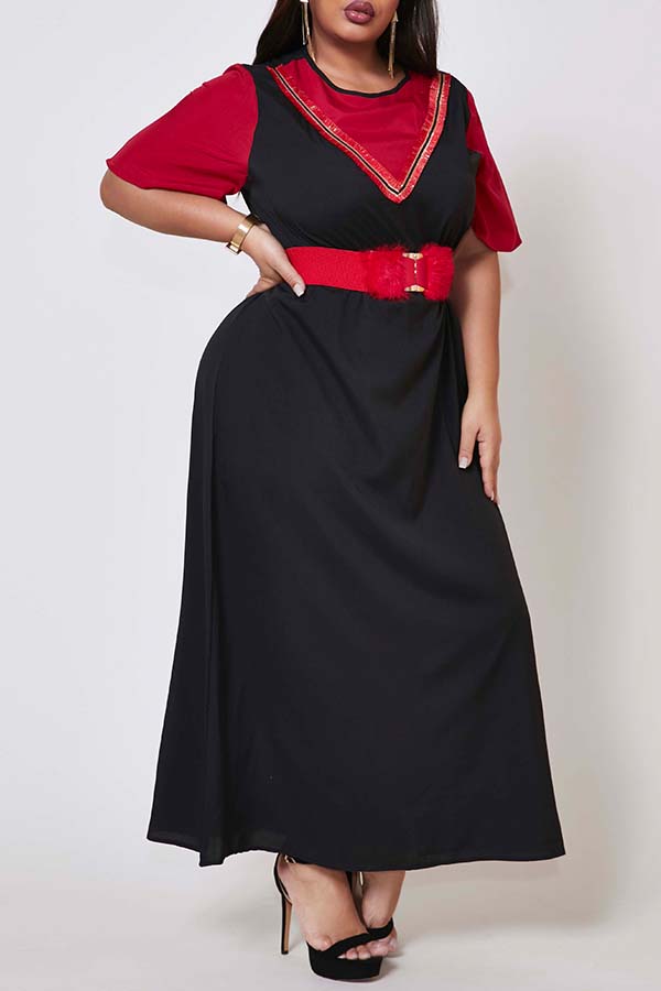 Lovely Casual Patchwork Black Ankle Length Plus Size Dress
Lovely Casual Patchwork Black Ankle Length Plus Size Dress