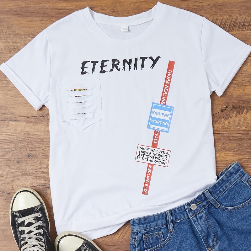 Lovely Casual Letter Print White T-shirt 
Lovely Casual Letter Print White T-shirt