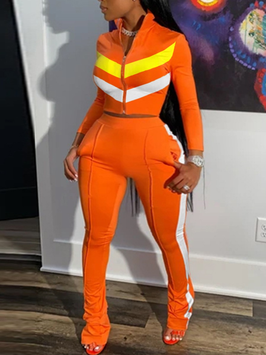 lovely Sportswear Zipper Design Patchwork Croci Plus Size Two-piece Pants Set
lovely Sportswear Zipper Design Patchwork Croci Plus Size Two-piece Pants Set