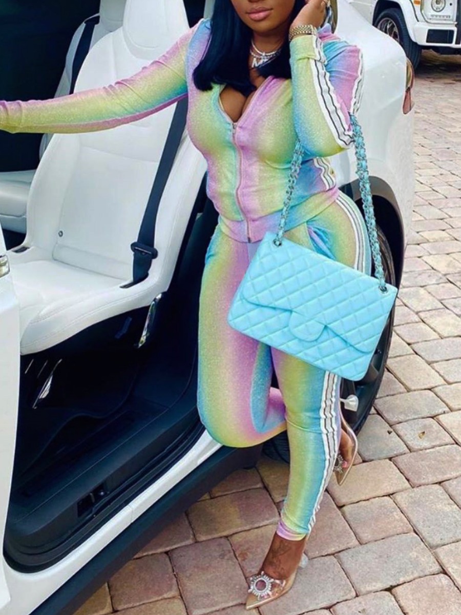 lovely Sportswear Hooded Collar Tie Dye Multicolor Two Piece Pants Set, Multi
lovely Sportswear Hooded Collar Tie Dye Multicolor Two Piece Pants Set, Multi