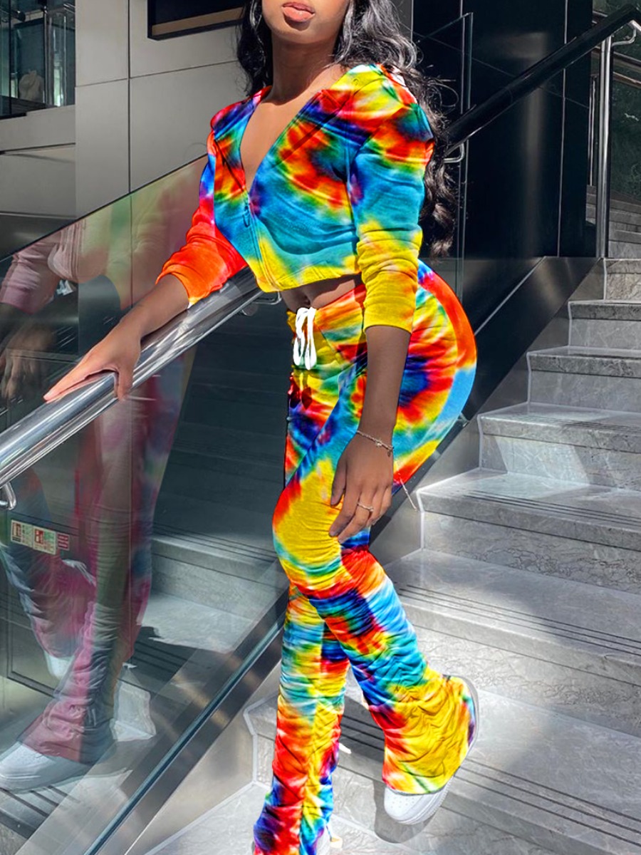 lovely Street Hooded Collar Tie Dye Fold Design Multicolor Two Piece Pants Set, Multi
lovely Street Hooded Collar Tie Dye Fold Design Multicolor Two Piece Pants Set, Multi