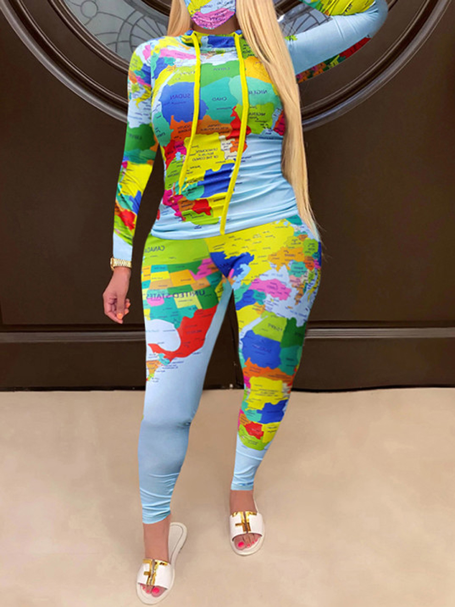 Lovely Street Hooded Collar Print Skinny White Plus Size Two-piece Pants Set
Lovely Street Hooded Collar Print Skinny White Plus Size Two-piece Pants Set