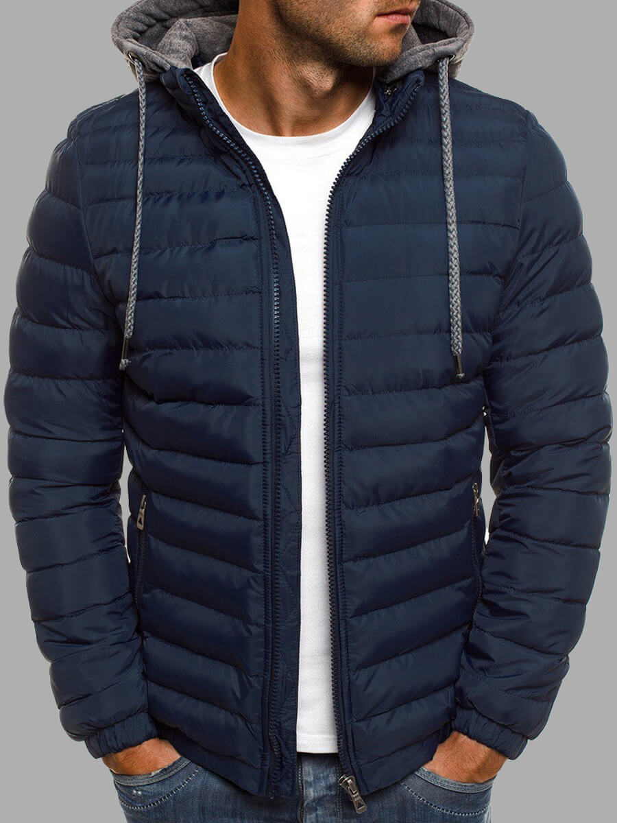 Lovely Casual Hooded Collar Zipper Design Navy Blue Men Cotton-padded Clothe
Lovely Casual Hooded Collar Zipper Design Navy Blue Men Cotton-padded Clothe