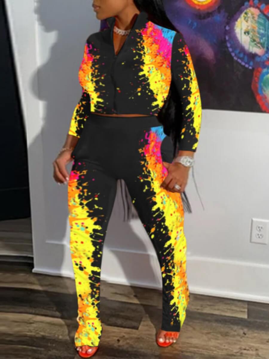 Lovely Sportswear Graffiti Print Patchwork Black Plus Size Two-piece Pants Set
Lovely Sportswear Graffiti Print Patchwork Black Plus Size Two-piece Pants Set