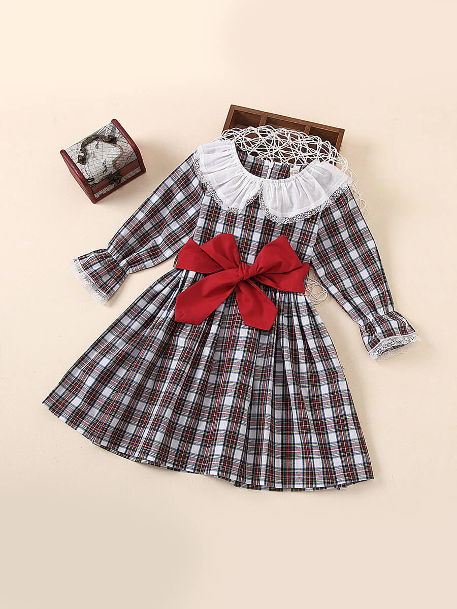 Lovely Sweet Plaid Print Bow-tie Decoration Black And White Grey Girl Knee Length Dress
Lovely Sweet Plaid Print Bow-tie Decoration Black And White Grey Girl Knee Length Dress