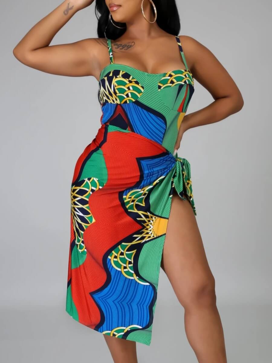 Lovely Chic Print Bandage Hollow-out Design Green One-piece Swimsuit(Without Scarf)
Lovely Chic Print Bandage Hollow-out Design Green One-piece Swimsuit(Without Scarf)