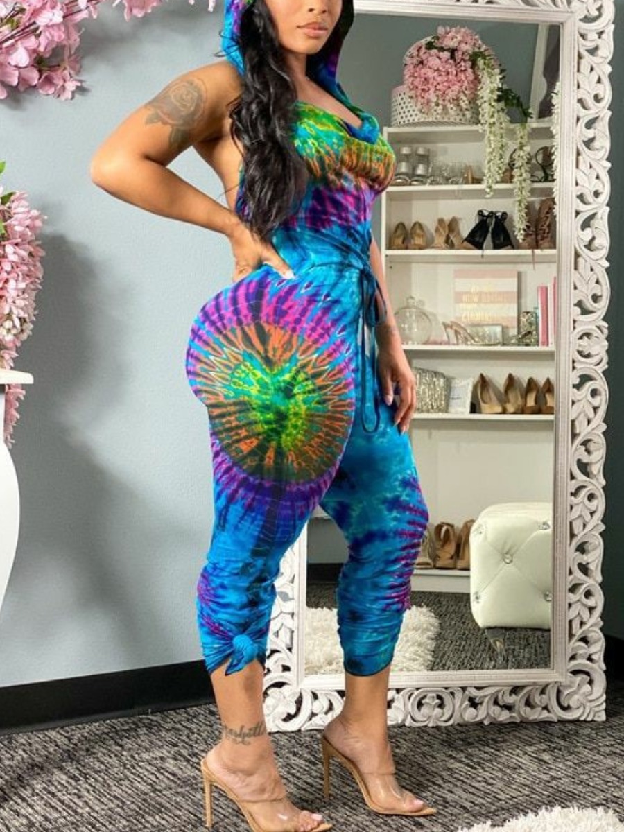 Lovely Street Hooded Collar Backless Tie-dye Blue One-piece Swimsuit
Lovely Street Hooded Collar Backless Tie-dye Blue One-piece Swimsuit
