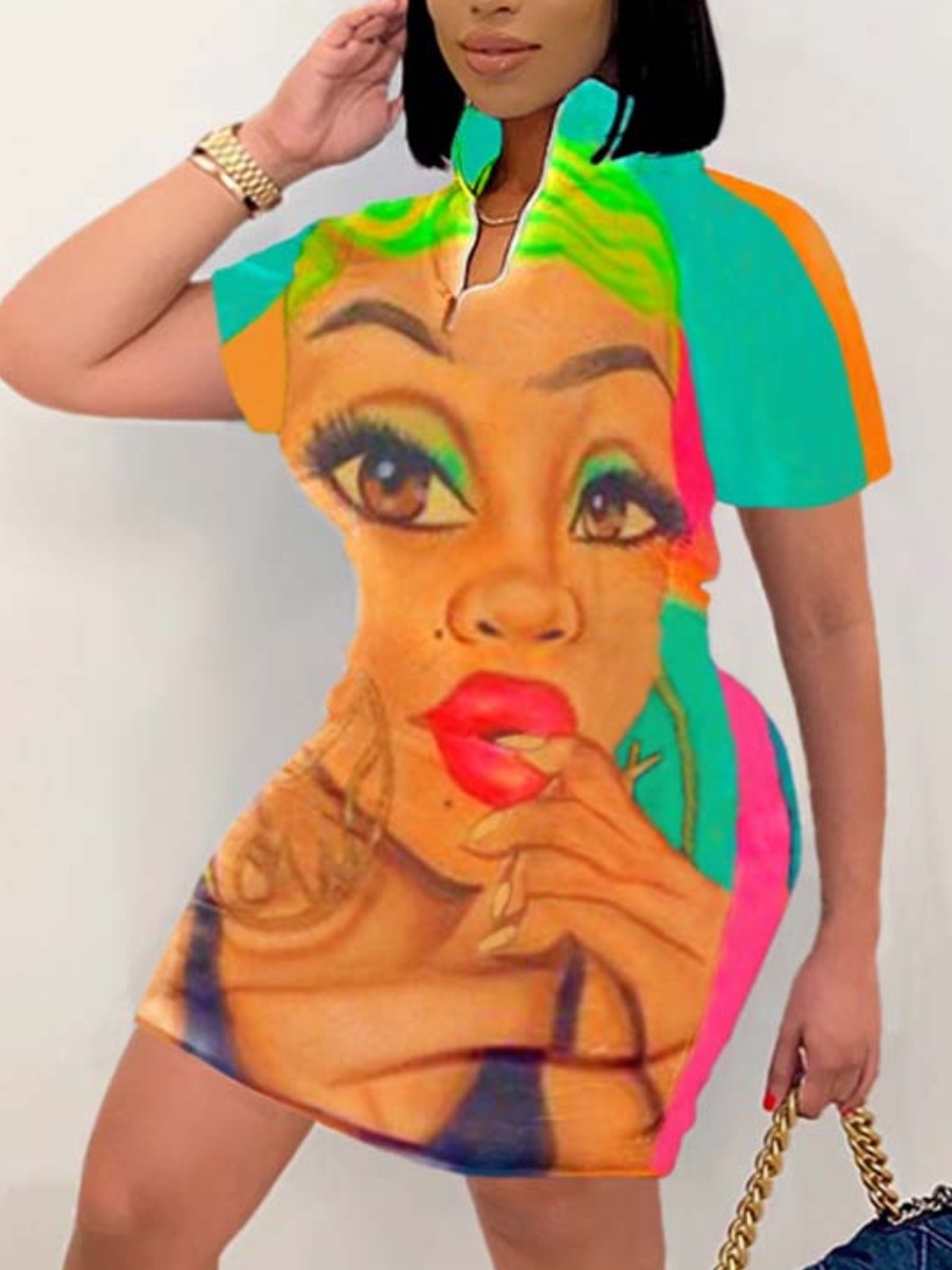 Lovely Plus Size Street Graffiti Print Tie-dye Multicolor Mini Dress, Multi
Lovely Plus Size Street Graffiti Print Tie-dye Multicolor Mini Dress, Multi