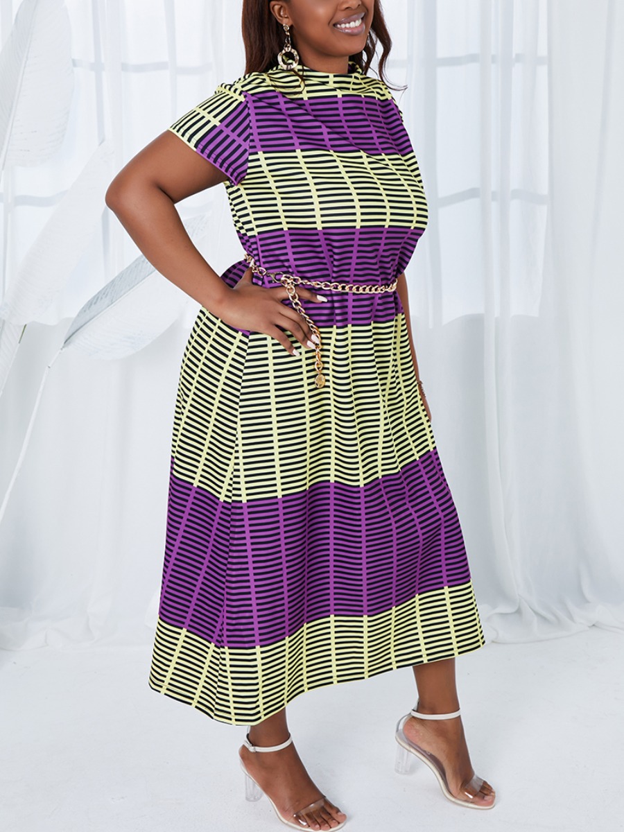 Lovely Plus Size Boho Geometric Print Purple Knee Length A Line Dress(Without Waist Chain)
Lovely Plus Size Boho Geometric Print Purple Knee Length A Line Dress(Without Waist Chain)