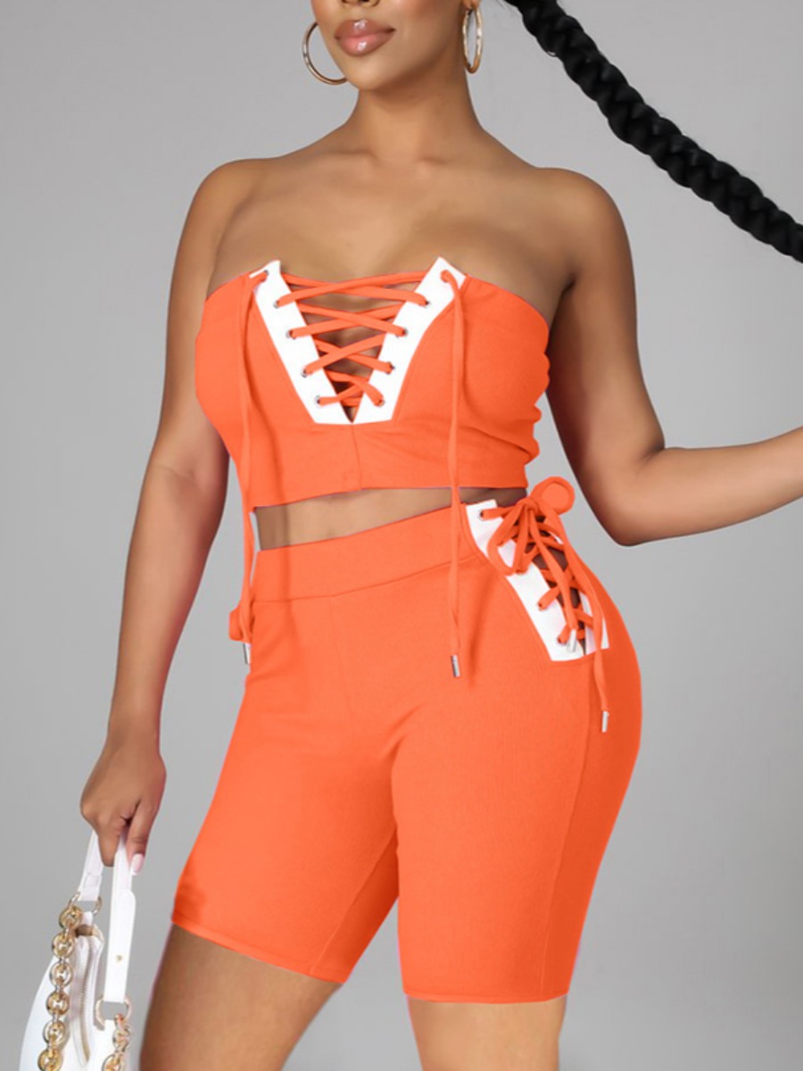Lovely Street Off The Shoulder Bandage Design Jacinth Two Piece Shorts Set
Lovely Street Off The Shoulder Bandage Design Jacinth Two Piece Shorts Set