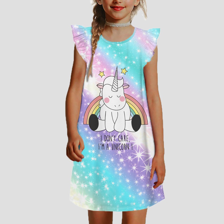 Lovely Girl Casual Cartoon Print Tie-dye Flounce Design Baby Blue Knee Length Dress
Lovely Girl Casual Cartoon Print Tie-dye Flounce Design Baby Blue Knee Length Dress