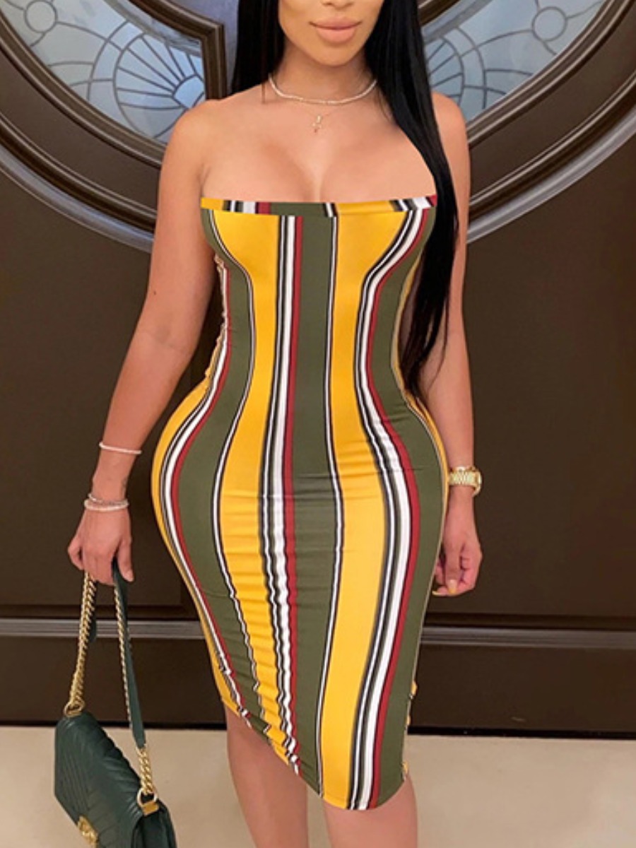 LW Casual Off The Shoulder Striped Yellow Knee Length Dress, Yellow stripes
LW Casual Off The Shoulder Striped Yellow Knee Length Dress, Yellow stripes