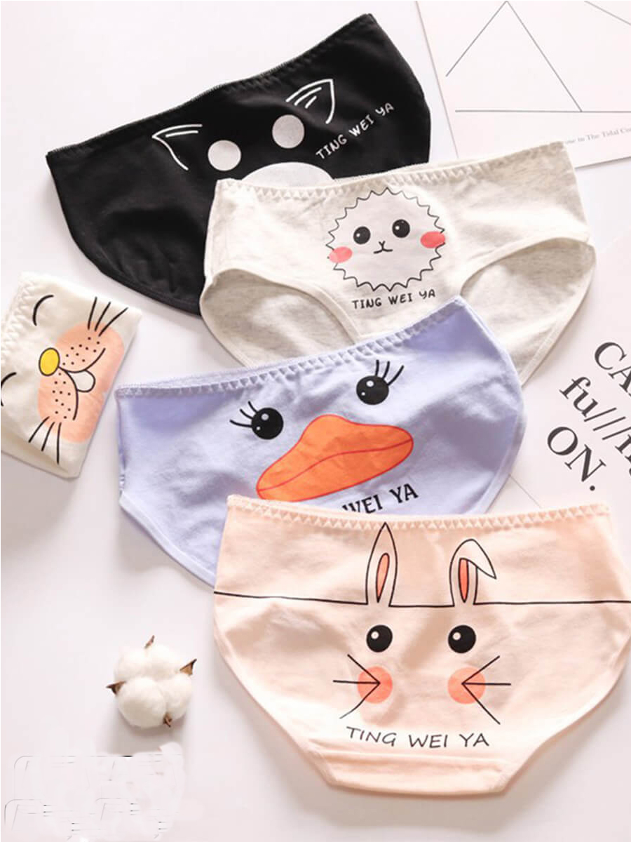 LW COTTON 3 Casual Cartoon Letter Print Multicolor Panties (Random Colors), Multi
LW COTTON 3 Casual Cartoon Letter Print Multicolor Panties (Random Colors), Multi
