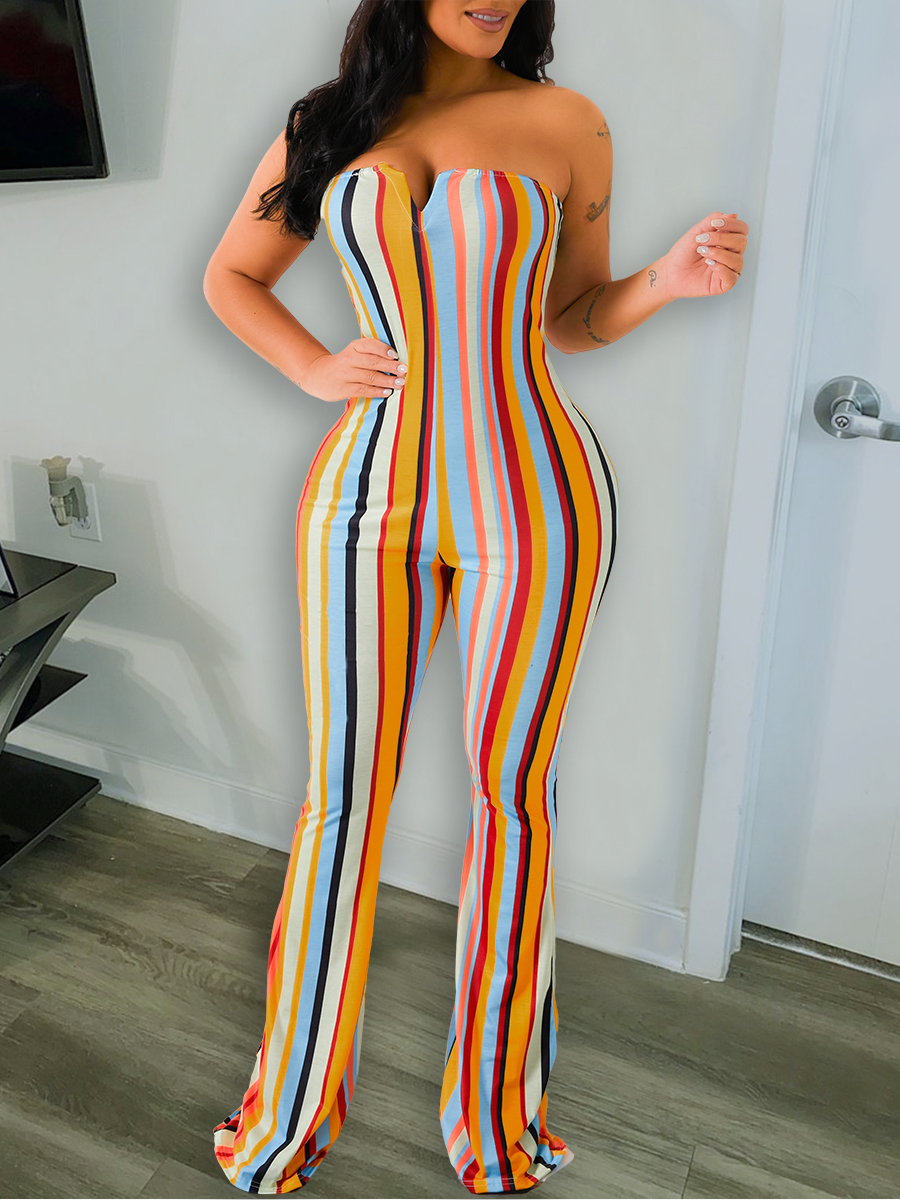Lovely Sweet Off The Shoulder Striped Multicolor One-piece Jumpsuit, Multi
Lovely Sweet Off The Shoulder Striped Multicolor One-piece Jumpsuit, Multi