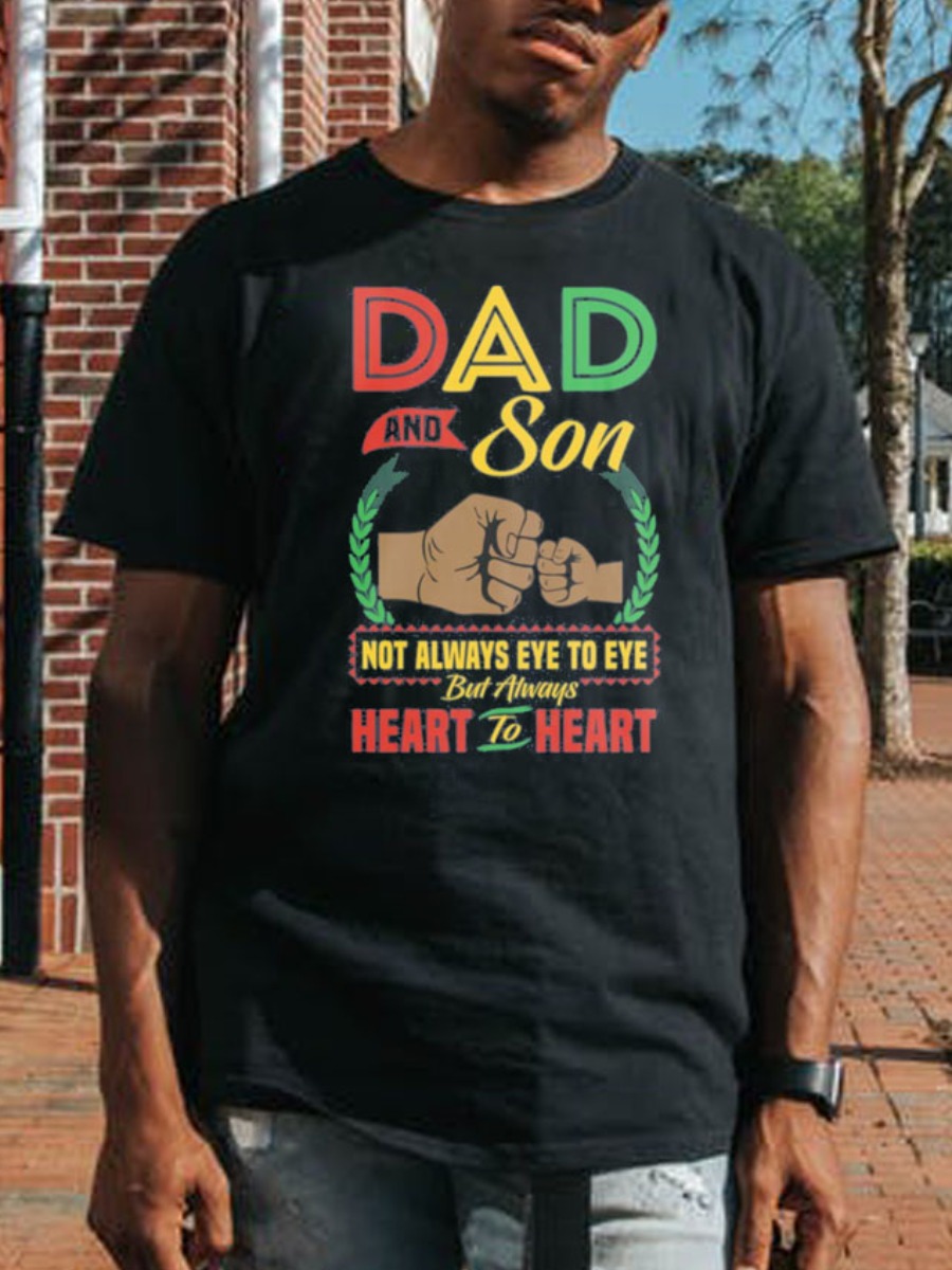 LW Men Fist Letter Print T-shirt, Black
LW Men Fist Letter Print T-shirt, Black