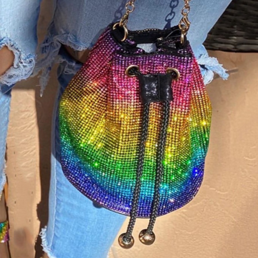 LW Rhinestone Chain Strap Tote Bag, Red
LW Rhinestone Chain Strap Tote Bag, Red