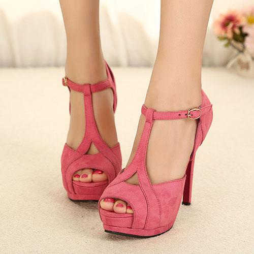 high heel green sandals