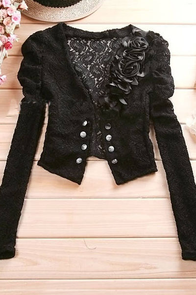 lace mini jacket