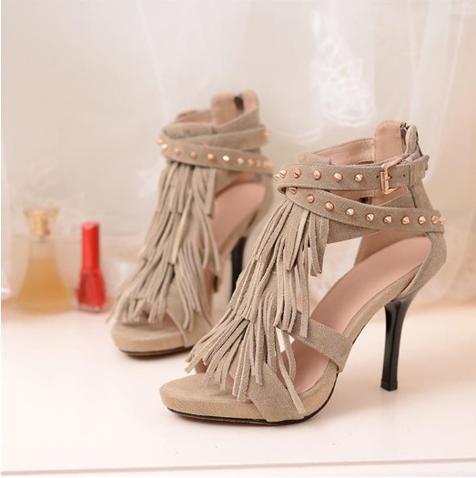 embellished ankle wrap heels
