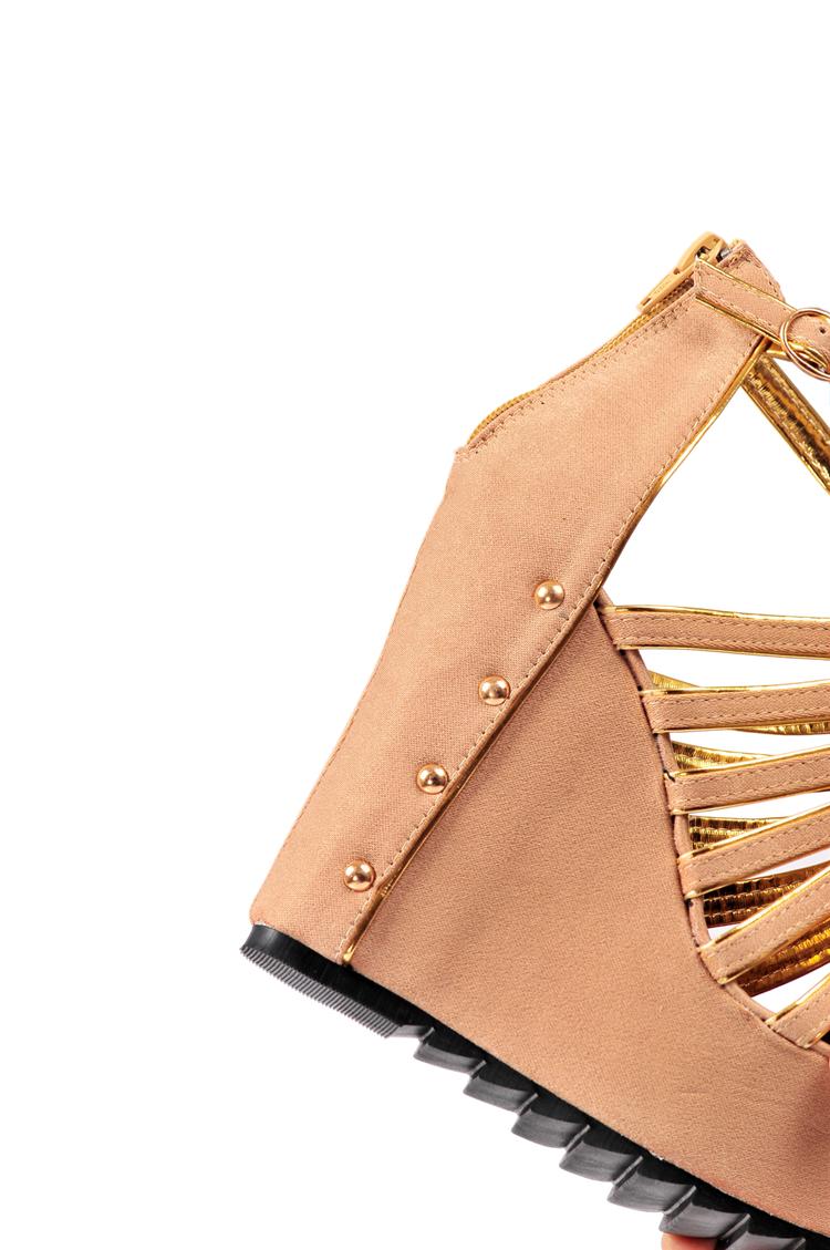 black gladiator sandals wedge