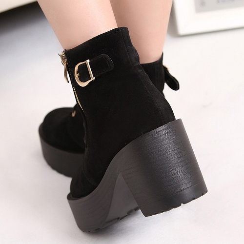 chunky winter heels