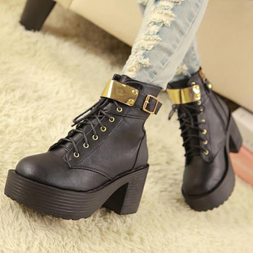 sequin biker boots