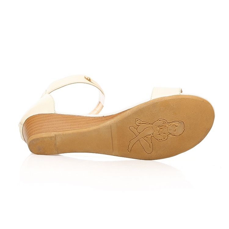 flat white sandals with ankle strap