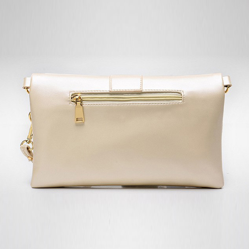 Cheap Fashion Zipper Design Solid White PU Clutches Bag_Clutches Bags