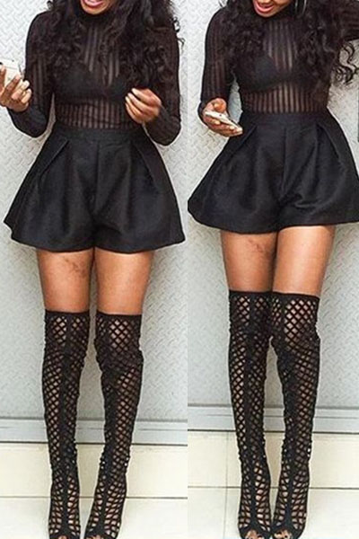 Mesh sexy long leg hollow out leg warmers