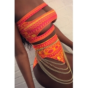 Sexy Hollow-out Polyester Two-piece Swimwear（Witho