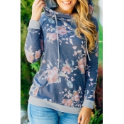 Lovely My Soul Floral Printing Casual Hoodies