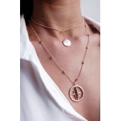 Fashion Hollow-out Gold Metal Necklace