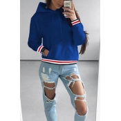 Cotton Long Sleeve Regular Pullovers Sweats&Hoodie