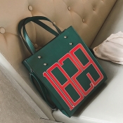 Fashion Zipper Design Green PU Clutches Bags