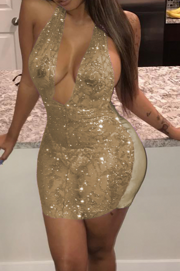 sexy-deep-v-neck-sequined-decorative-gold-polyester-see-through-mini