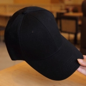Lovely Fashion Black Cotton Baseball Hat