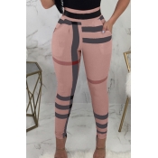 Lovely Fashion High Elastic Waist Irregular Stripe