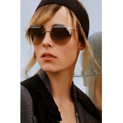 Lovely Vintage Style Round Gold Sunglasses
