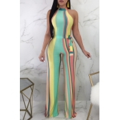 Lovely Casual Striped Multicolor Qmilch One-piece 