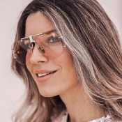 Lovely Vintage Pink Metal Sunglasses