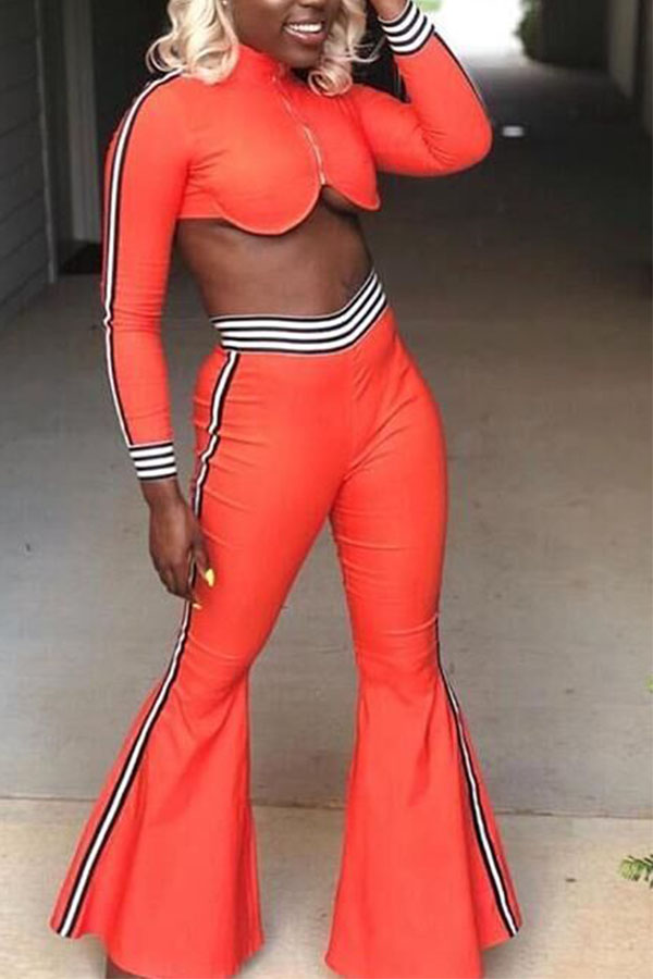 

Lovely Trendy Show Hilum Multicolor Twilled Satin Two-piece Pants Set