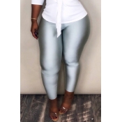 Lovely Chic Skinnny Silver Pants