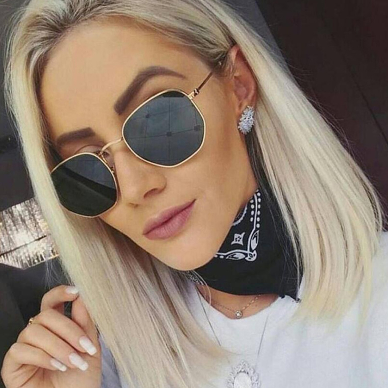 

Lovely Fashion Phnom Penh Polygonal Metal Sunglasses