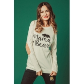Lovely Casual Letters Printed White Modal T-shirt