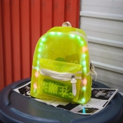 Lovely Personality LED Light Green Backpacks