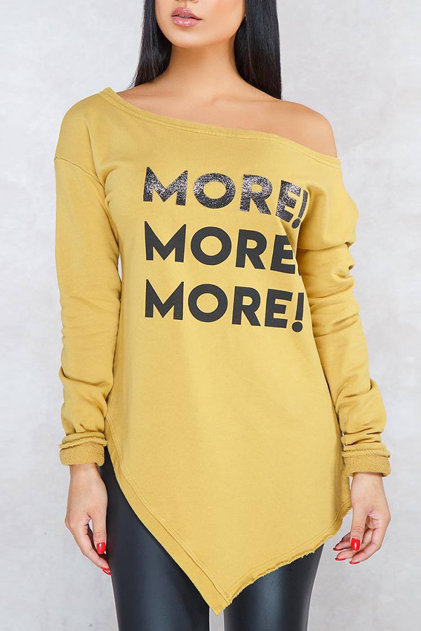 

Lovely Casual Asymmetrical Yellow Blending Shirts