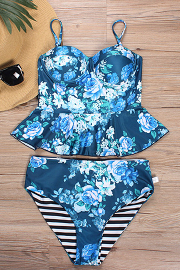 

Lovely Print Bikinis, Blue